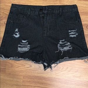 charcoal grey shorts nwot